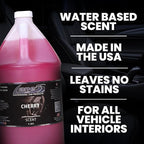 LANE’S Premium Car Air Freshener "Cherry" - 128oz Water-Based, Long-Lasting Auto Scent Spray - Food, Pet, Odor Smell Deodorizer for Cars, Trucks, SUVs' Interior Leather, Carpet, Upholstery