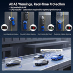 Avylet 4K/2.5K+1080P Dash Cam Front and Rear, 5G WiFi APP Dash Camera for Cars with 64GB Card, ADAS Lane Assist, 2.7”IPS Screen, Parking Mode, External GPS Module, Night Vision, G-Sensor