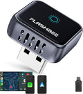 2026 [2-in-1] Latest Wireless CarPlay & Android Auto Adapter, Converts Wired to Wireless, Fast Auto-Reconnect, Dual-Band 5GHz WiFi + Bluetooth 5.3, USB-A & USB-C Compatible, Mini Design