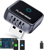 2026 [2-in-1] Latest Wireless CarPlay & Android Auto Adapter, Converts Wired to Wireless, Fast Auto-Reconnect, Dual-Band 5GHz WiFi + Bluetooth 5.3, USB-A & USB-C Compatible, Mini Design