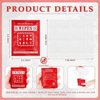 Timgle 200 Pcs Instant Stain Remover Wipes Individual Wrapped Stain Remover Wipes Bulk Portable No-rinse Cleaner for Clothes Fabric Coffee Grease Travel Purse Diaper Bag Car Laundry (Red)
