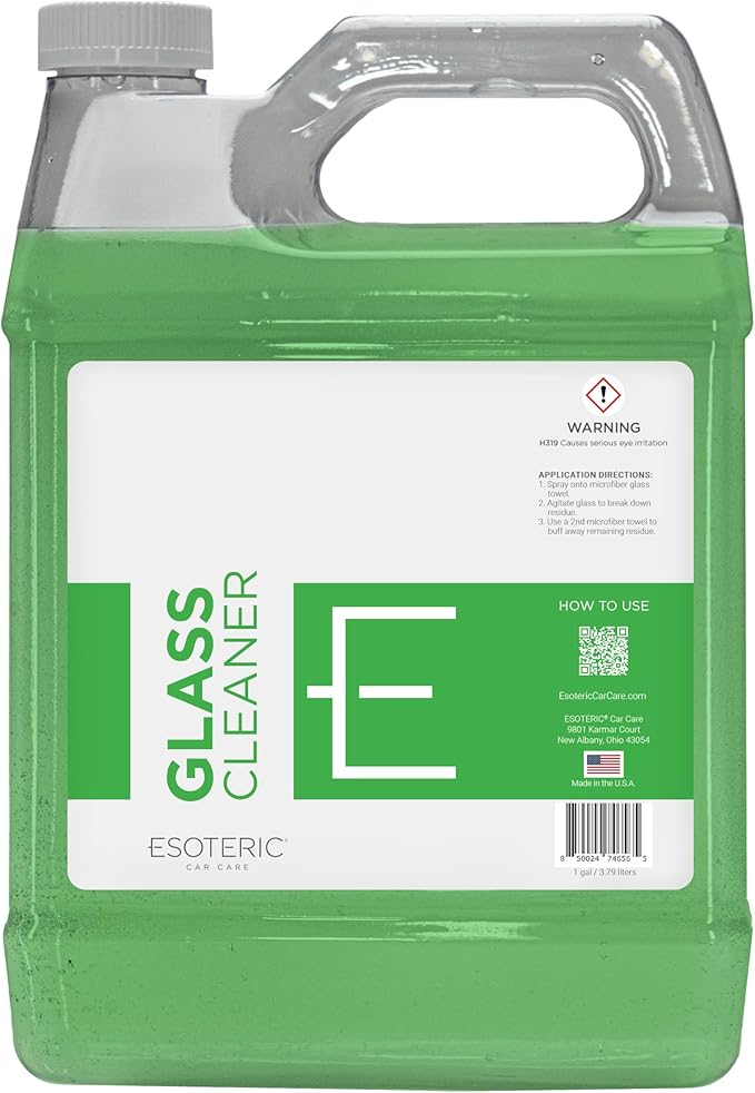 ESOTERIC Glass Cleaner Spray | Car Window Cleaner | Tint Safe Window Cleaner For Car | Crystal Clear Glass | Streak Free Auto Glass Cleaner | Car Detailing Supplies