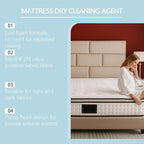 Mattress Cleaner and Stain Remover, Powerful Mattress Dry Cleaning Foam, No-Scrub Gentle Cleaner Spray for Bed, Couch, Carpet & Upholstery, Car Seat& Rugs (1)