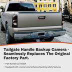 Tailgate Handle Backup Camera Compatible with 2007-2014 Chevy Silverado GMC Sierra 1500 2500 3500 HD with Waterproof Rear View Camera with Keyhole, Tailgate Handle Backup Kit Replaces# 22755304