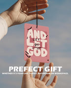 Retro Pink Christian Car Air Freshener 4 Pcs, Neutral Bible Verses Hanging Air Freshener for Cars Bathroom Dorm Books Decor, Vintage Religious Accessories Gifts for Women Men