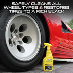 Formula 1 Wheel & Tire Cleaner - Removes Brake Dust and Dirt, Quickly Shines Rims & Tires, Safe for All Cars, Trucks, and Motorcycles (16 oz)