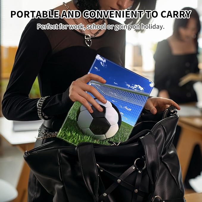 for Kindle 10th Generation Case 2019 Released 6",PU Leather Cute Slim Folio Adjustable Stand Smart Cover with Auto Wake/Sleep Case for 6 Inch Kindle 10th Gen 2019,Football Field