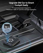 AI Box for Factory Wired CarPlay, Wireless CarPlay & Android Auto Adapter with Netflix, YouTube & TikTok, Full Android Car Video Box with 4G LTE, GPS, Dual Bluetooth and Dual-Band WiFi