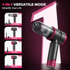 Handheld Car Vacuum Cleaner, 4-in-1 Cordless Rechargeable Mini Vacuum with Air Duster – Quickly Clean Crumbs, Pet Hair & Crevices in Car, Office, Home. Ideal for Commuters & Office Workers (Green)