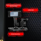 WXRYLYN 2024 Wrangler JL Dash Phone Mount Phone Holder for 2024+ J eep Wrangler JL Metal Dash Platform Go P ro Phone Mount 2024 Wrangler Cell Phone Holder-Driver Side