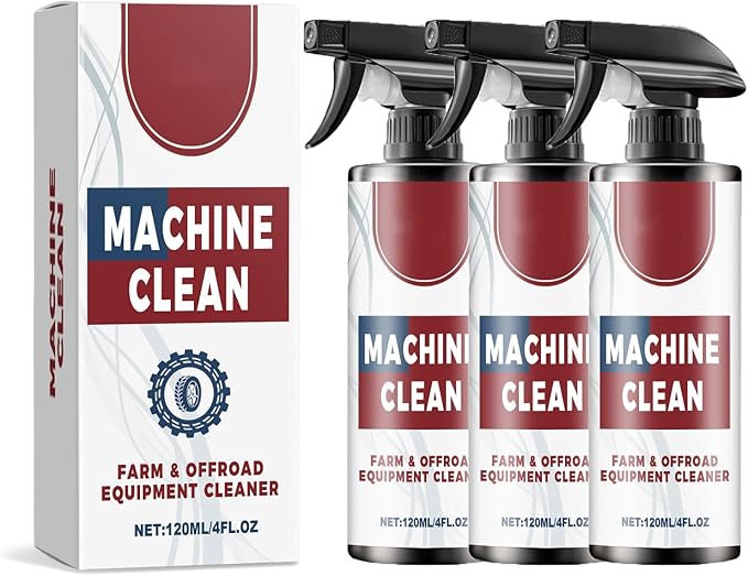 Heavy-Duty Outdoor All Purpose Cleaner, Machine Clean Spray, Car Tire Farm & Offroad Equipment Cleaner, Remove Dirt, Oil, & Grime (3)