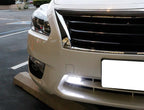 iJDMTOY Xenon White 3-Chipset High Power LED Daytime Running Light Kit Compatible with Behind The Grille or Lower Bumper Insert Area