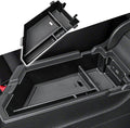 Center Console Insert Tray Compatible with Volkswagen Jetta 2020 2021 2022 2023 2024 2025 2026 Accessories, Armrest Box Organizer Storage Tray for 2020-2026 Jetta S/SE/SEL/Sport/GLI, Black