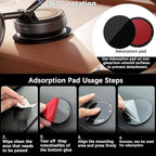 Magnetic Phone Holder for Car, Magsafe Car Mount with Nano Gel Suction Cup for Dashboard & Windshield, Compatible with iPhone 12/13/14/15/16/17 Series(Black)