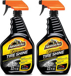 Armor All Tire Shine, One-Step Tire Shine Spray for Precise, Even Shine and Minimal Overspray, 2 Count