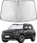 EcoNour Windshield Sunshade Compatible for Jeep Renegade 2015-2022 2023 2024, Sun Visor for Front Windshield & Window Sun Shade Cover, UV Heat Blocker & Protector, Car Accessories