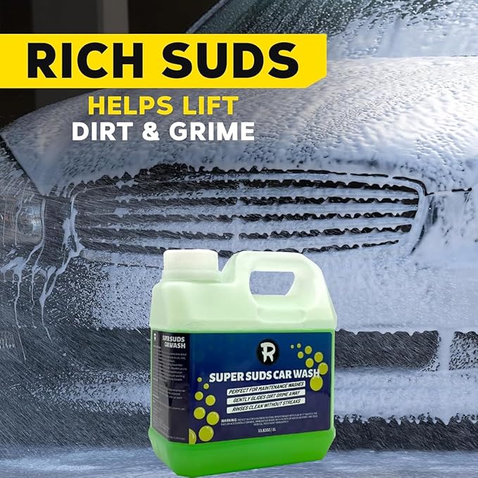 Touchless Pre-Wash Soap,Car Foam Shampoo Hydrophobic SiO2 Sealant Spray | Water-Activated Coating, Safe Wax Ceramic Protection, Streak-Free Shine for Auto Detailing (4L Foam Car Shampoo)