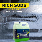Touchless Pre-Wash Soap,Car Foam Shampoo Hydrophobic SiO2 Sealant Spray | Water-Activated Coating, Safe Wax Ceramic Protection, Streak-Free Shine for Auto Detailing (4L Foam Car Shampoo)