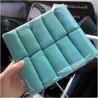Car Detailing Suede Sponge Applicator Use with Ceramic Coating for Cars Paint, Metal, Plastic Trim, Rubber & Glass(10 PCS Green)