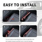 New Car Seat Gap Filler 2 Pack,Flexible Seat Gap Filler Strip to Avoid Dropping Items,Universal in Between Car Seats Catcher/Console Catcher for Cars Accessories Interior