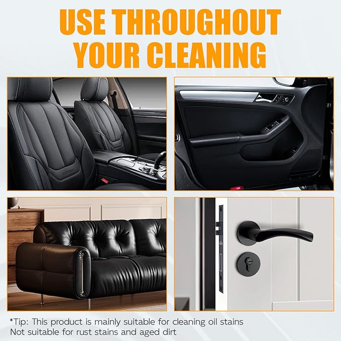 NUAN All Purpose Degreaser for Car and House, Lemon Scent, Heavy-Duty Cleaning Spray, Quick Stain Removal, 10.1 fl oz/300 ML