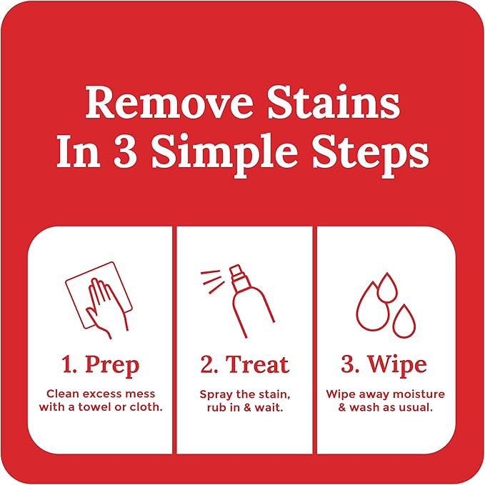 Emergency Stain Rescue Stain Remover Spray - Spray & Wash Treater for Clothes - Carpet Stain Remover & Wine Carpet Cleaner - No Added Phosphates - 4 Fl Oz, Pack of 1