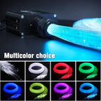 16W Twinkle Starlight Headliner Kit, 550pcs*0.03in*9.8ft Fiber Optic Strands Bluetooth APP/Remote/Music Control, RGBW Car Star Ceiling Light Kit+Adapter+Plug for Car/Home/Theater