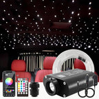 ATOKEE Sound Activated 150pcs Starlight Headliner Kit, 0.03in 6.5ft Fiber Strands 16W Star Lights for Car Controlled Via App & RF Remote