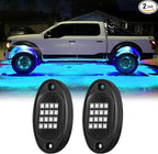 2 Pods Replacement Damaged Pod for Segmented RGB LED Rock Lights 12v Underglow Light Multicolor Waterproof Neon for Jeep Trucks ATV UTV Golf Cart Offroad Pickup RZR SXS