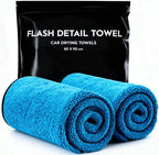 Car Drying Towel 24"x36", Soft Ultra-Absorbent Microfiber Towels for Cars, 600GSM Streak-Free, Scratch-Free Drying Towels for Automotive Detailing (2)