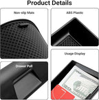 Hellet Center Console Organizer Storage Drawer Compatible with Toyota 2014-2020 2021 2022 2023 2024 4Runner Interior Accessories 2-piece Set Storage Box Insert Organizer Tray