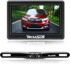 VM1 Wired Backup Camera Kit with 4.3” Monitor, 1080P License Plate Camera, IP68 Waterproof Night Vision, Reverse/Continuous View for Car, SUV, Pickup, Sedan, Truck, 33ft Cable
