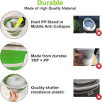 Collapsible Car Wash Bucket with Microfiber Mitt, 10L (2.6 Gallon) Portable Water Buckets with Handle for Car Wash Household Cleaning, Multiuse Collapsible Water Buckett and Car wash mitt - Green
