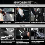 10H Nano Ceramic Coating for Cars, 50ML High Gloss Anti-Scratch SiO2 Ceramic Car Coating Kit, Plastic, Glass, Wheel Polishing, Hydrophobic, Long Lasting Protection