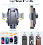 Romuto Phone Holders for Your Car Phone Holder Mount【Super Suction】Cell Phone Mount for Car Accessories for Women Men Windshield/Vent/Dash Truck Stand Desk Mount Clamp Holder for iPhone Samsung Camera