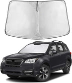 EcoNour Windshield Sunshade Compatible for Subaru Forester 2014-2016 2017 2018, Sun Visor for Front Windshield & Window Sun Shade Cover, UV Heat Blocker & Protector, Car Accessories