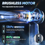 SakerPlus Car Vacuum Cleaner- 3 in 1 Cordless Handheld Vacuum Cleaner, 13000Pa High Power Car Vaccum Cleaner with Brushless Motor,Adjustable Cars Vaccum Portable Cordless for Cars,Desktop-DBS03
