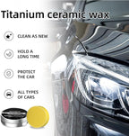 Titanium Ceramic Car Wax,Professional Paint Protection, Waterproof Formula with Graphene, Brazil Wax, Long-Lasting Paint Protection for All Vehicle Types