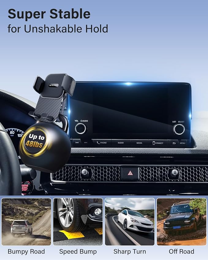 SKYLOTEC Phone Mount for Lexus RX350 RX350L RX450h RX450hL 2020 2021 2022 Accessories 12.3-Inch Screen Fixed Clip, Automobile Cradles Car Phone Holder, Cell Phone Base Not Block Air Vent