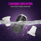 Car Vacuum Portable Cordless, 17500Pa Suction, 4 in 1 Mini Handheld Vacuum Cleaner, Ultra Lightweight, Compact Rechargeable Dust Buster Hand Vacuum, for Car Interior, Home, Pet Hair, Camping