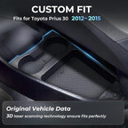Center Console Organizer Lower Tray for Toyota Prius 30 2015 2014 2013 2012 (Not Fit Prius V), Durable ABS Plastic Under Center Console Storage Box Interior Accessories for 2012-2015 Prius