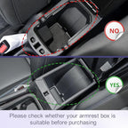 RUNROAD Center Console Organizer Tray Compatible with Jeep Compass 2022-2025 Accessories, Coin Holder Armrest Tray Secondary Storage Box Insert Console Organizer Card Container, Blue (NOT For Ltd)