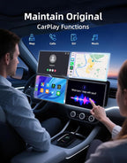 Wireless CarPlay & Android Auto Adapter – Fast & Stable Wireless Upgrade, Converts Wired CarPlay to Wireless, Plug & Play, No Delay, Compatible with iPhone 6+ & 800+ Cars (2016 & Newer)
