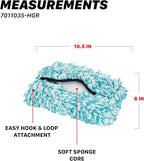 Maxshine Green & White Microfiber Replaceable Head Cover for Premium IncrediStick – Scratch-Free Cleaning for Cars, Trucks, Boats & RVs – Car Detailing Accessory
