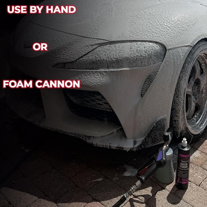 Jescar Auto Wash Shampoo - 32oz - PH-neutral car wash soap for ultimate paint protection, Use in Foam Cannon, foam Guns, & 5 Gallon Bucket. Safe for Cars, Trucks, Motorcycles, RVs & More.
