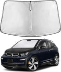 EcoNour Windshield Sunshade Compatible for BMW I3 2014-2020 2021 2022, Sun Visor for Front Windshield & Window Sun Shade Cover, UV Heat Blocker & Protector, Car Accessories