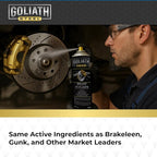 Kogler Goliath Steel Non-Chlorinated Brake Cleaner Spray, Low-VOC Fast-Drying Brake Parts Degreaser, Removes Grease, Oil & Brake Dust, 14 oz, Case of 24