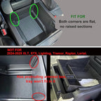 Zxiaochun Center Console Organizer Compatible with 2021 2022 2023 2024 Ford F150 Interior Accessories, Armrest Box Insert Storage Tray (Full Console w/Bucket Seats ONLY)-Red Trim