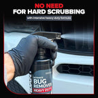 Carfidant Bug Remover Heavy Duty Spray - Cars Exterior Cleaner - Easily and Powerful Clean Bug Splatter, Bird Poop From Paint, Plastic, Rubber, Metal, Chrome, Glass - 18 fl. oz.