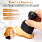 Car Interior Detailing Brush, 2PCS Car Interior Cleaning Soft Brush, Curved Design Car Cleaning Brush Dust Collectors, Car Interior Cleaning Tool Brush with Cover